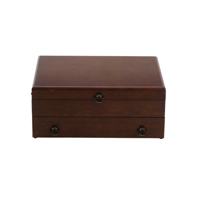 Reed And Barton Bristol Cherry Finish Flatware Chest