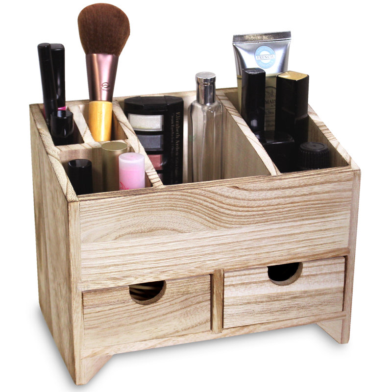Sebastian Multifunctional Wooden Cosmetics And Office Supplies Organizer