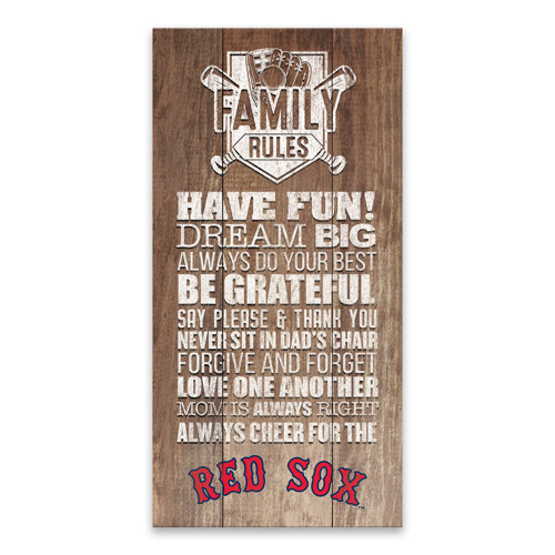Fan Creations MLB Boston Red Sox Distressed Team Logo Desktop Organizer with Color