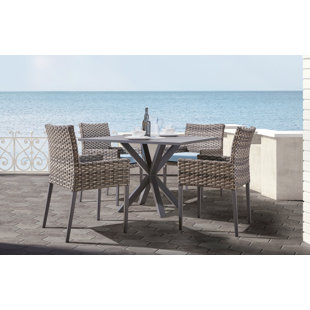 Go to store & view more images Doyle 5 Piece Sunbrella Patio Dining Set with Cushions by Rosecliff Heights