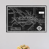 Framed London Underground Map Framed London Underground Map | Wayfair.co.uk