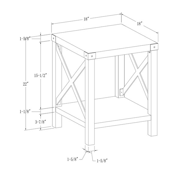 arsenault end table with storage