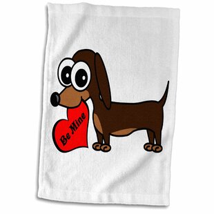 SKL Home Dachshund Be Pawsitive Positive Cotton Hand Towel New