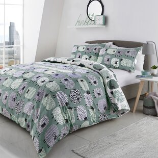 Modern Reversible Bed Throw 5 Piece Quilted Bedspread/Comforter Bedding Set Double, Grey 