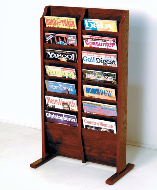Rebrilliant 14 Pocket Free Standing Magazine Rack & Reviews Wayfair