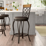 Calfee Swivel Bar & Counter Stool (Set of 2) by Fleur De Lis Living