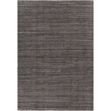 Chandra Citizen Wool Striped Area Rug in Charcoal/Gray | Perigold