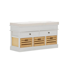 Sitzbank Schellin mit Stauraum aus Holz von Home..