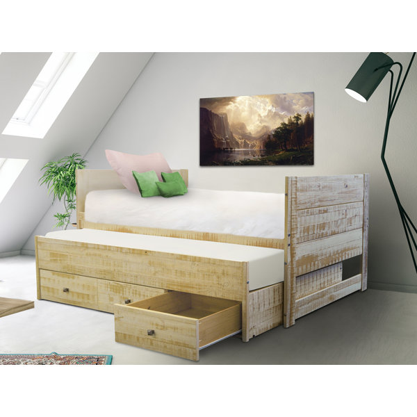 Harriet Bee Nailsworth All In One Twin Panel Bed With Trundle And