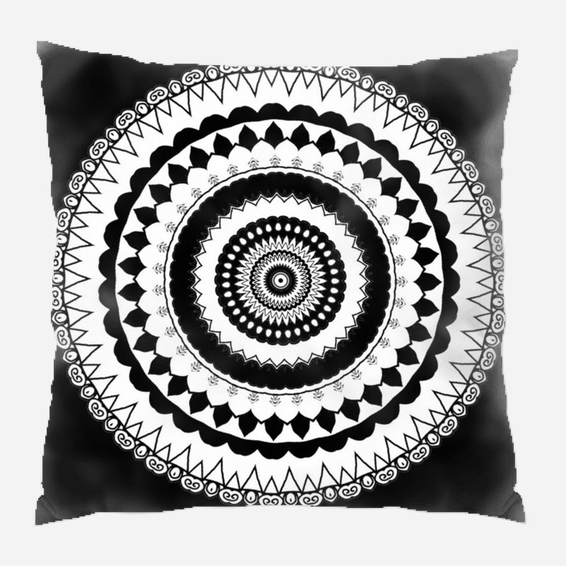 mandala throw pillow
