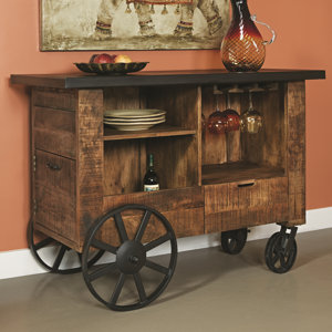 Gray Bar with Wine Storage