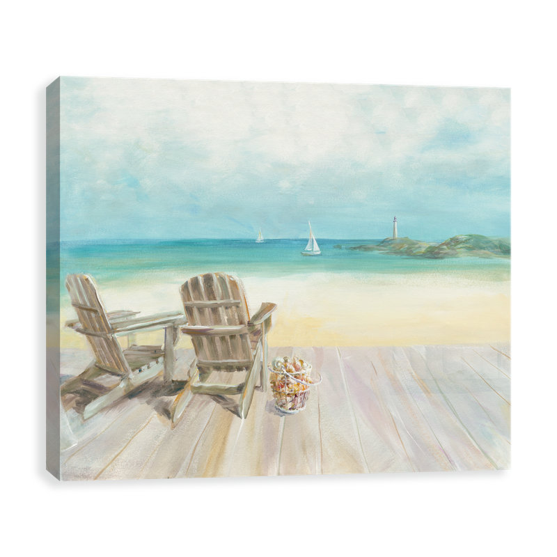 Highland Dunes Seaside Morning No Window Watercolor Painting