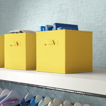 yellow top storage bin