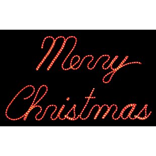 Merry Christmas Light Up Sign | Wayfair