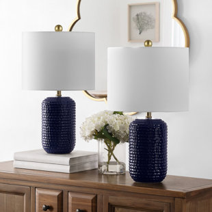 navy bedside table lamp
