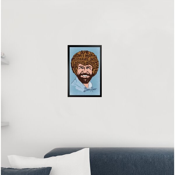Bob Ross Happy Little Accidents Word Art Print Poster 24x36 inch