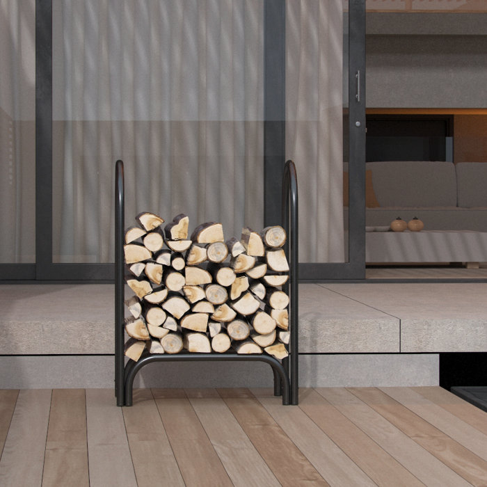 Heating Cooling Air Fireplace Log Rack With 4 Tools Indoor