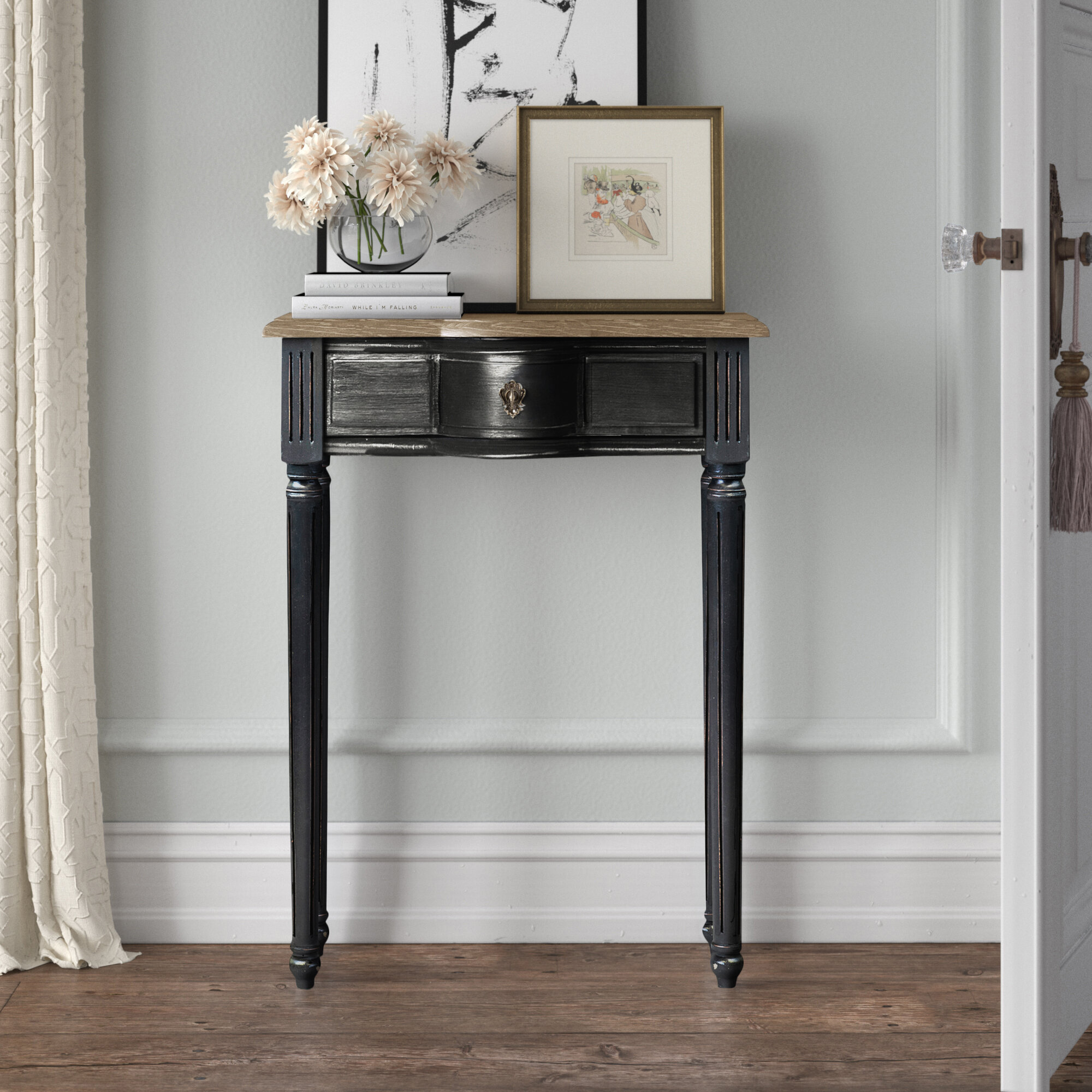 entrance table black