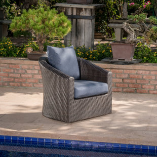 outdoor wicker swivel rocker wayfair