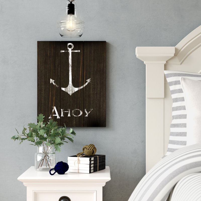 Highland Dunes Anchor Wood Wall Art Reviews Wayfair