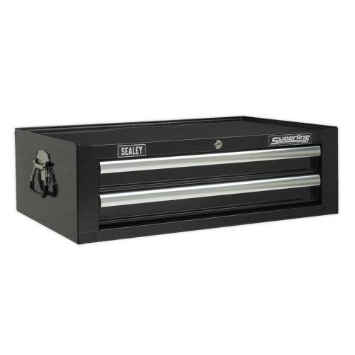 Sealey Mid-box 2 Drawer with Ball Bearing Slides - Orange