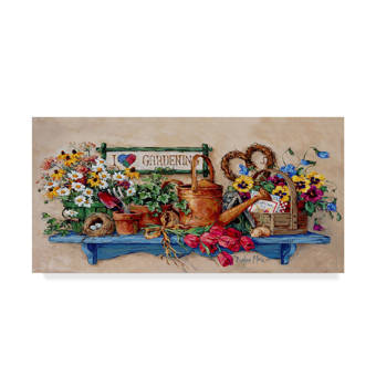 August Grove Baskets And Birds Nest Acrylic Painting Print On