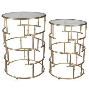 Whalley 2 Piece End Table Set by House of Hampton