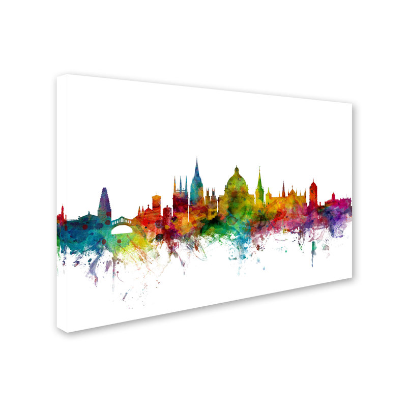 Trademark Art Oxford England Skyline Ii By Michael Tompsett