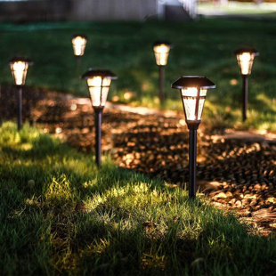 Bronze Solar Powered Integrated LED Pathway Light Pack (Set of 6)
