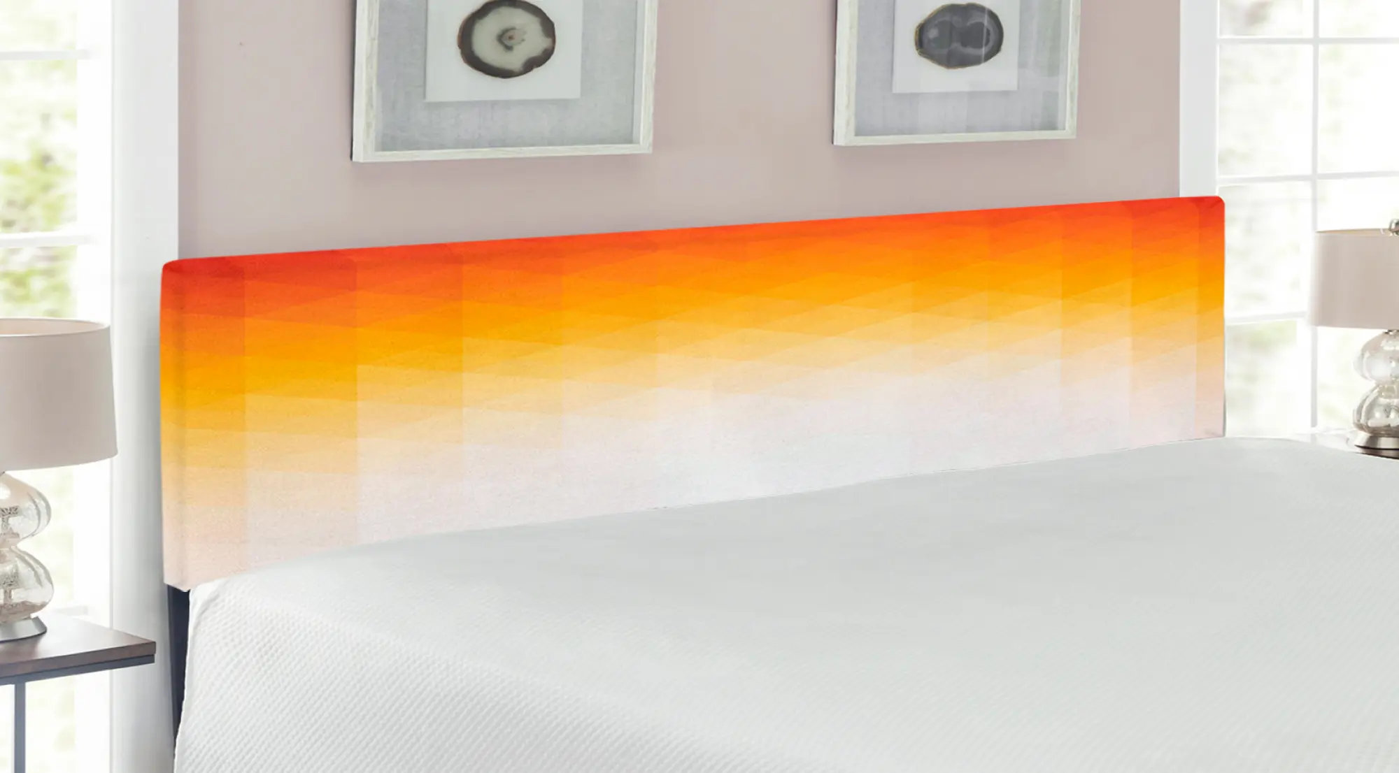 East Urban Home Geometric King Upholstered Panel Headboard Wayfair