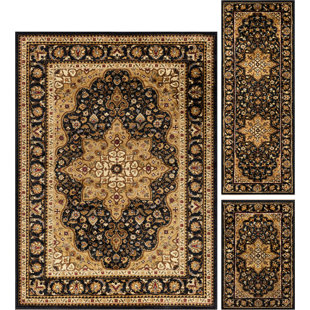 Black And Gold Area Rug Wayfair