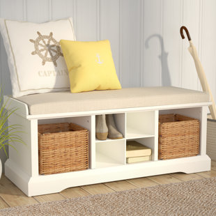 Storage Bench For Small Es Wayfair Douglas Upholstered Storage Bench
