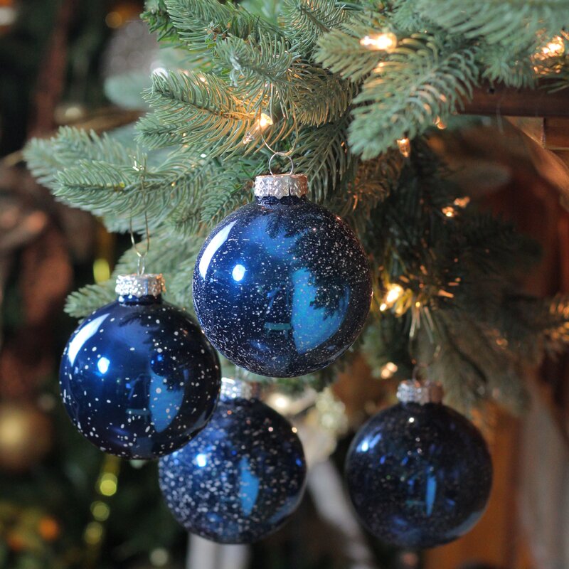 The Holiday Aisle Speckled Glass Ball Ornament Wayfair