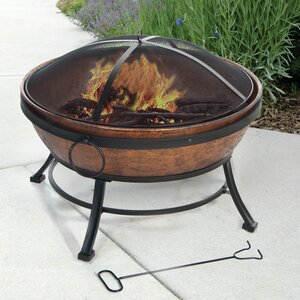 Avondale Steel Wood Burning Fire Pit