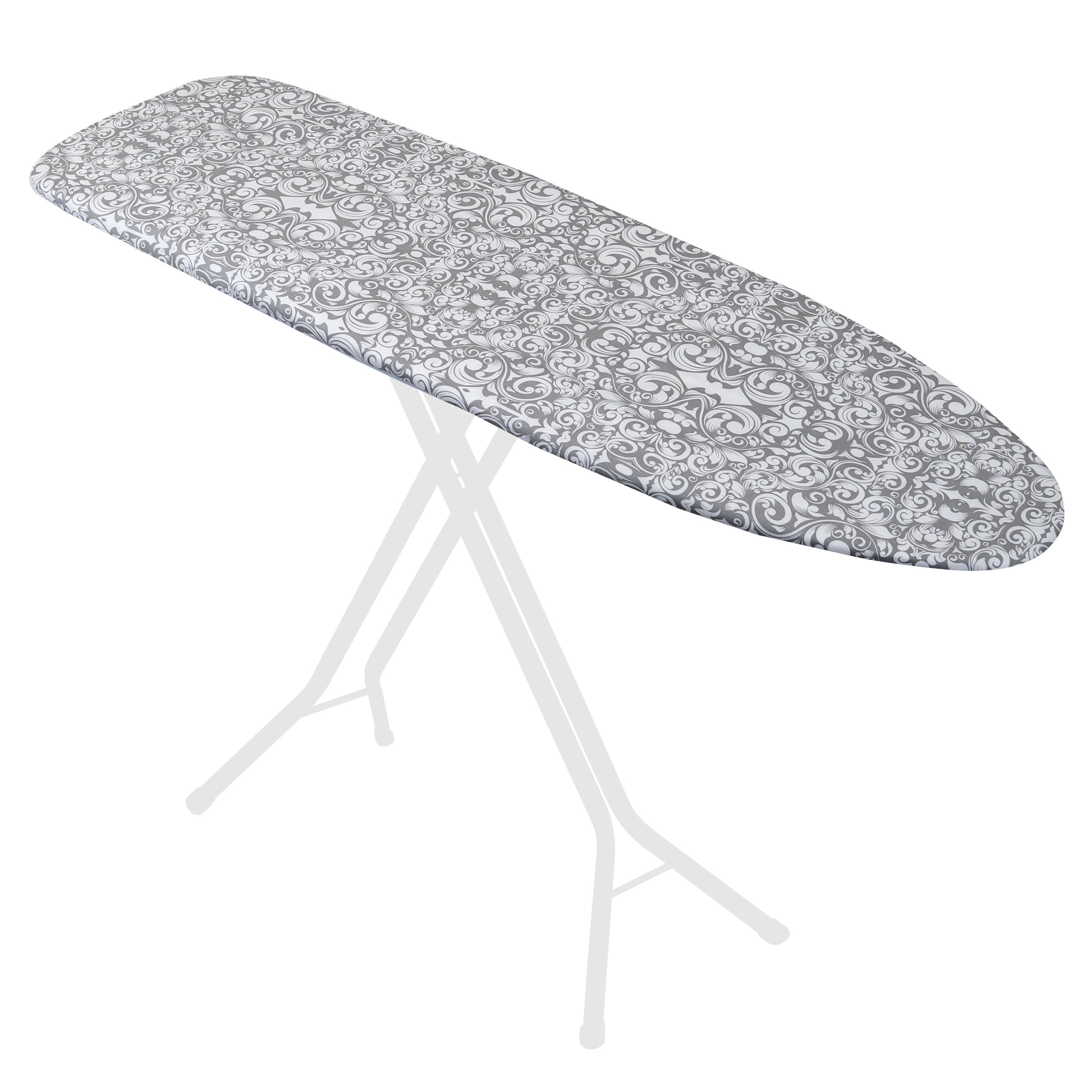 Universal silver coated ironing board cover & 4mm pad thick reflect heat 2sizeBH