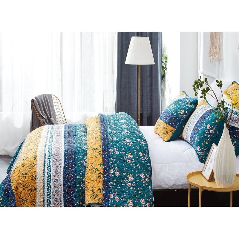 August Grove Ritenour Bohemian Bed Of Wild Garden Reversible Bedspread Set Reviews Wayfair,How To Draw A Pencil Easy Step By Step