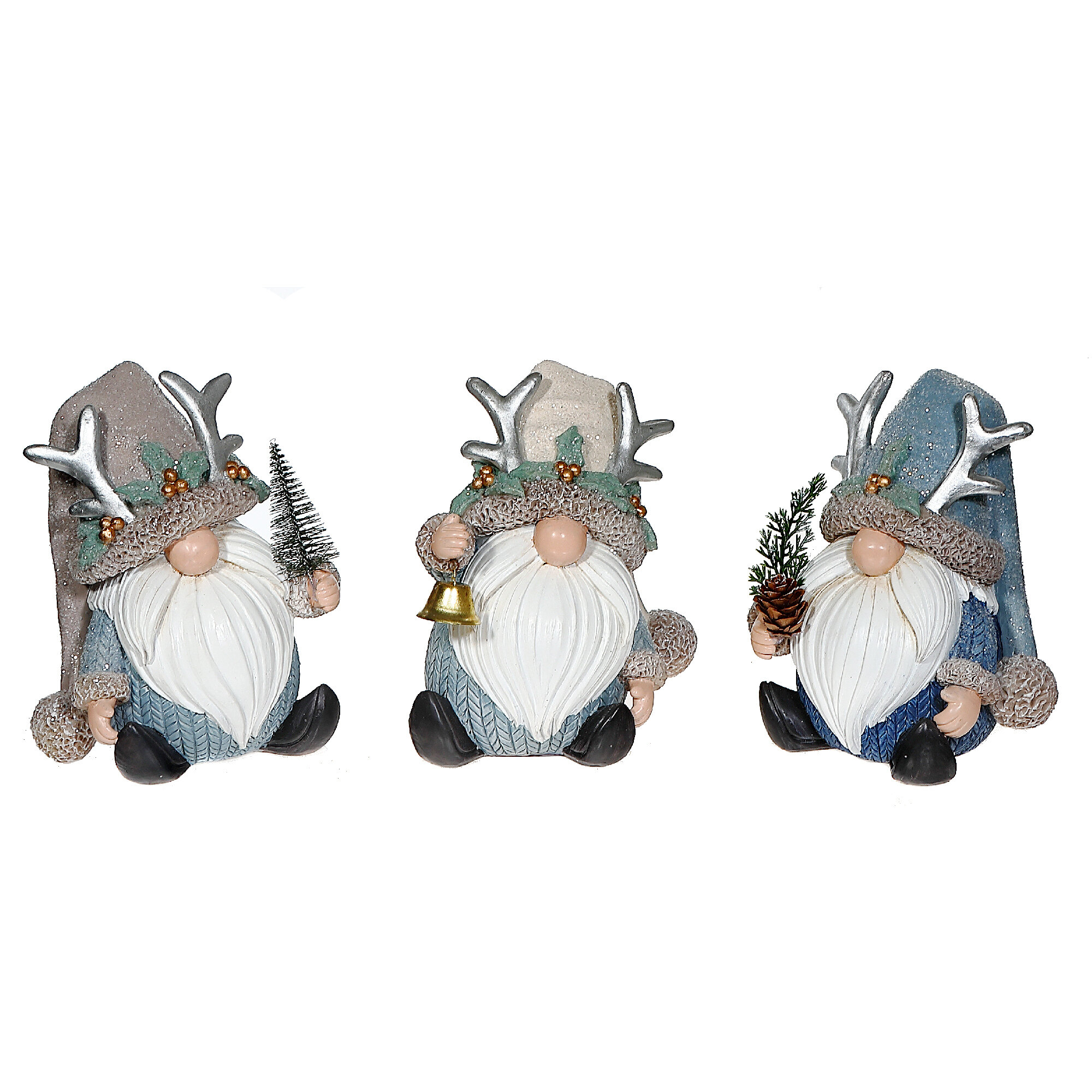 The Holiday Aisle® Polyresin Winter Gnomes | Wayfair