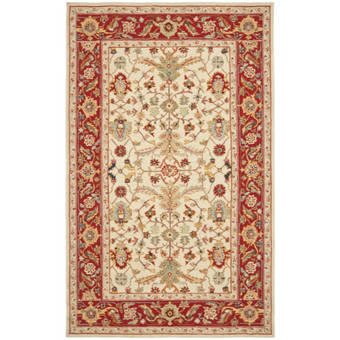 Safavieh Classic Oriental Handmade Tufted Wool Gold Red Area Rug Reviews Perigold