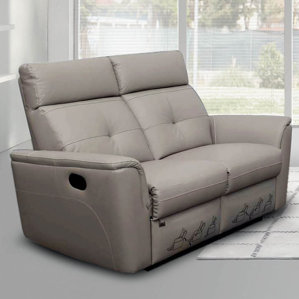 Alexia Leather Reclining Loveseat by Latitude Run