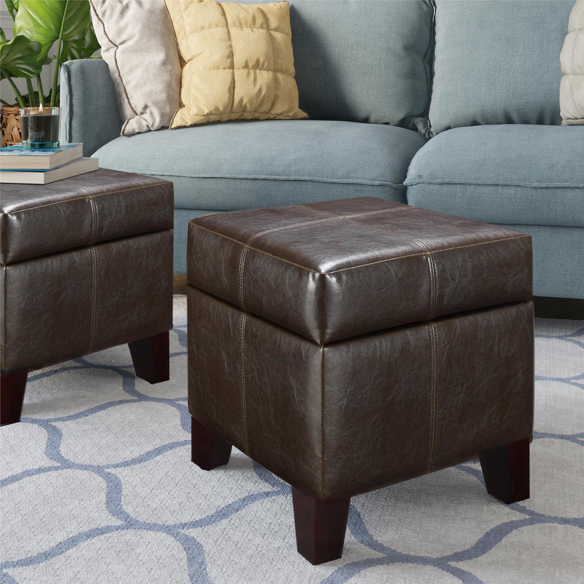 Faux Leather Storage Ottomans Under 100 You Ll Love In 2021 Wayfair