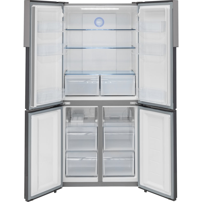 Haier 33 Energy Star Counter Depth Side By Side 16 4 Cu Ft Refrigerator Reviews Wayfair