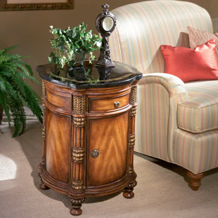 Kadine Drum End Table by Astoria Grand
