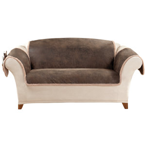 Vintage Box Cushion Loveseat Slipcover