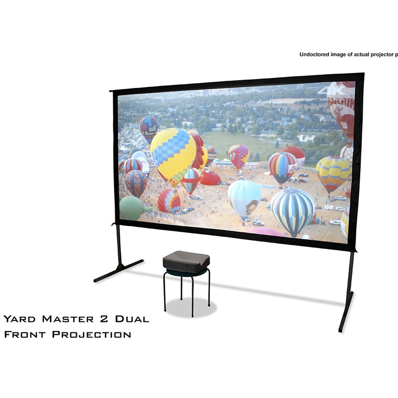 Elite Screens Yard Master 2 White Portable Projection Screen Wayfair