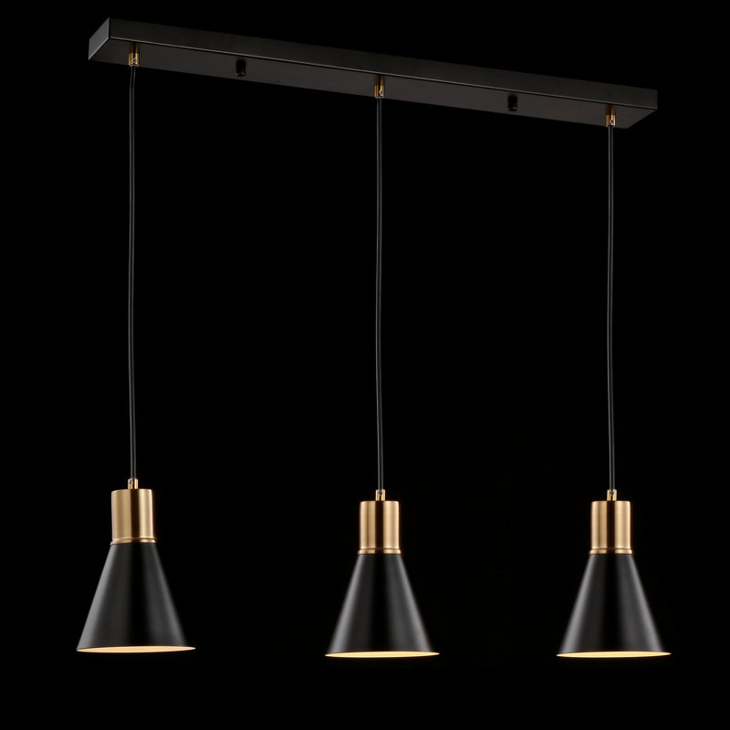 Williston Forge Bullis 3 Light Kitchen Island Cone Pendant