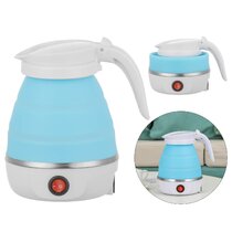 Mini Electric Kettle 06L Teapot 304 Stainless Steel Portable 600W Water Boiler