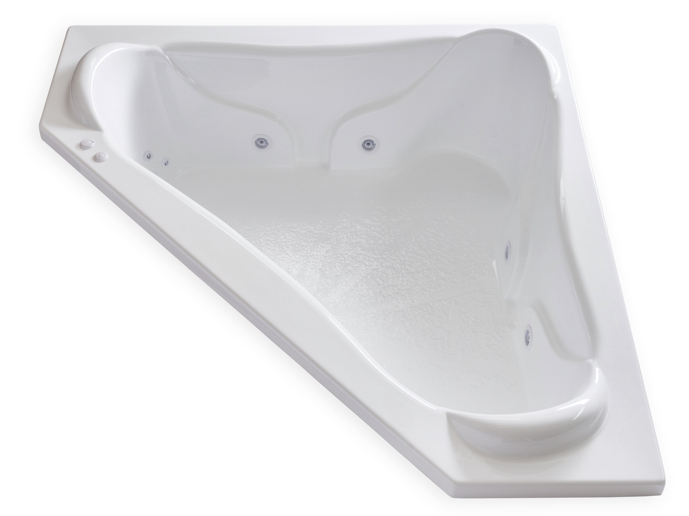 Carver Tubs 72 X 72 Drop In Corner Whirlpool Bathtub Wayfair