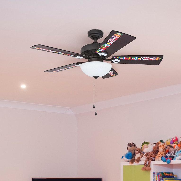 Zoomie Kids Daigle Soccer 5 Blade Ceiling Fan Wayfair
