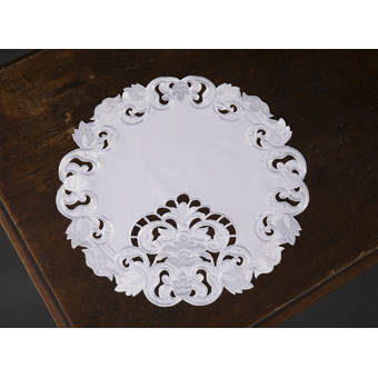August Grove Breen Embroidered Easy Care Round 16 Placemat Reviews