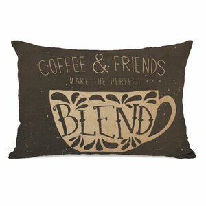 Coffee and Friends Throw Pillow